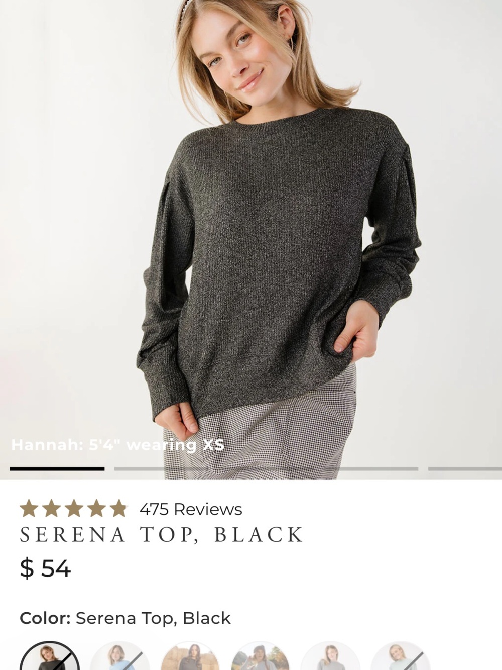 Albion Serena Top in Black